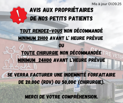 Informations importantes