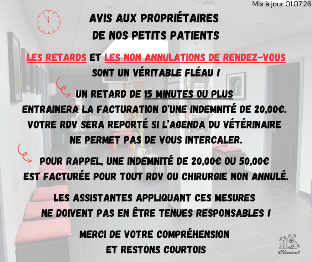 Retards et non annulation de rendez-vous
